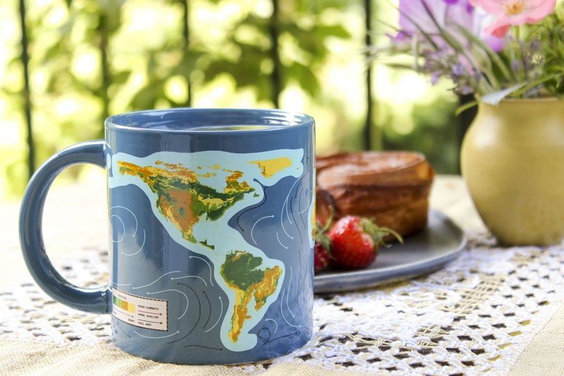 The Unemployed Philosophers Guild Climate Change Heat Transforming Color Changing Mug - Add Hot Coffee and Sea Levels Rise, Comes in Gift Box, 12oz - Image 3